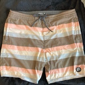 O’Neill Cruzer 18” Striped Boardshorts